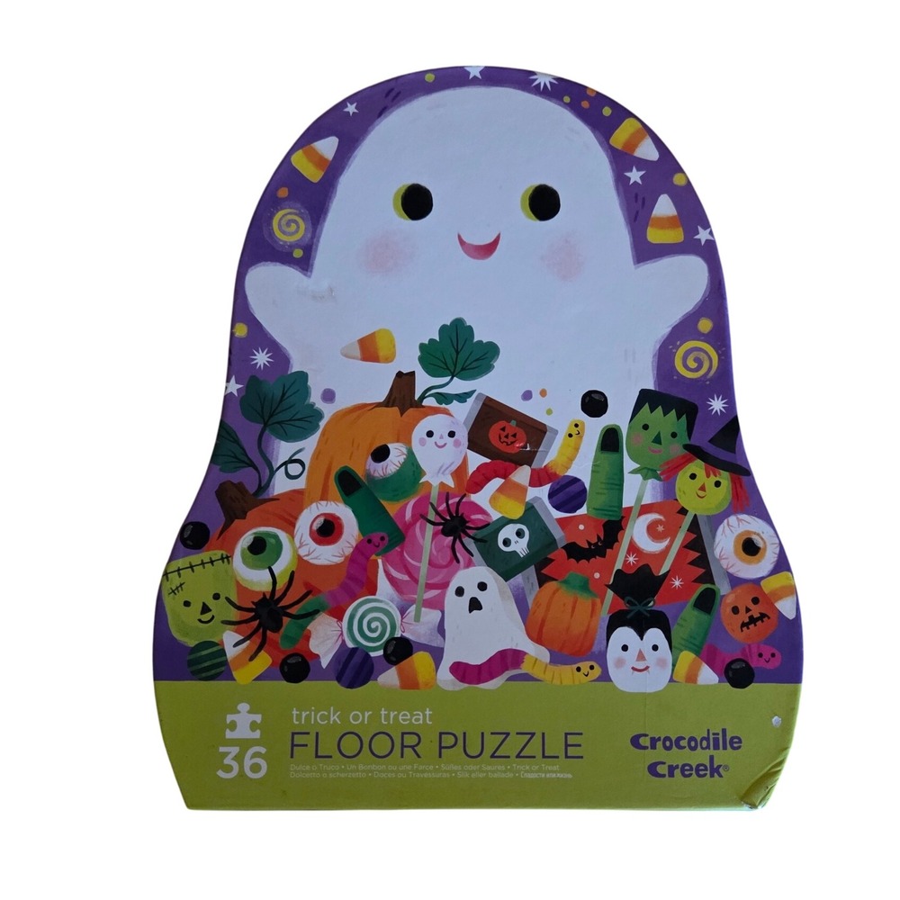 Crocodile Creek Trick Or Treat Halloween Floor Puzzle 36 Pieces